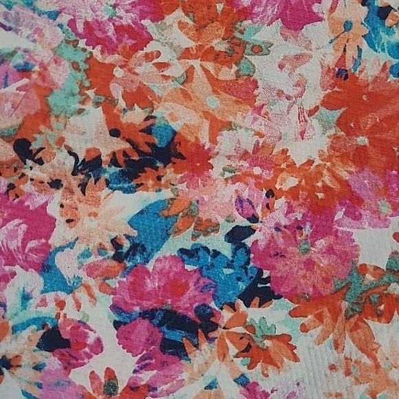 🌺 J.Crew Watercolor Floral Flat Front Shorts – Womens Size 0 – Resort Vacation - Picture 16 of 17